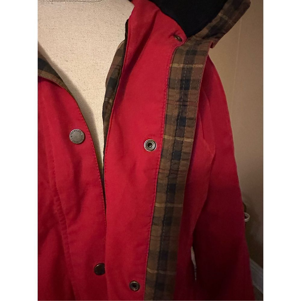 Pendleton Red Coat With Removable Hood Medium - image 3